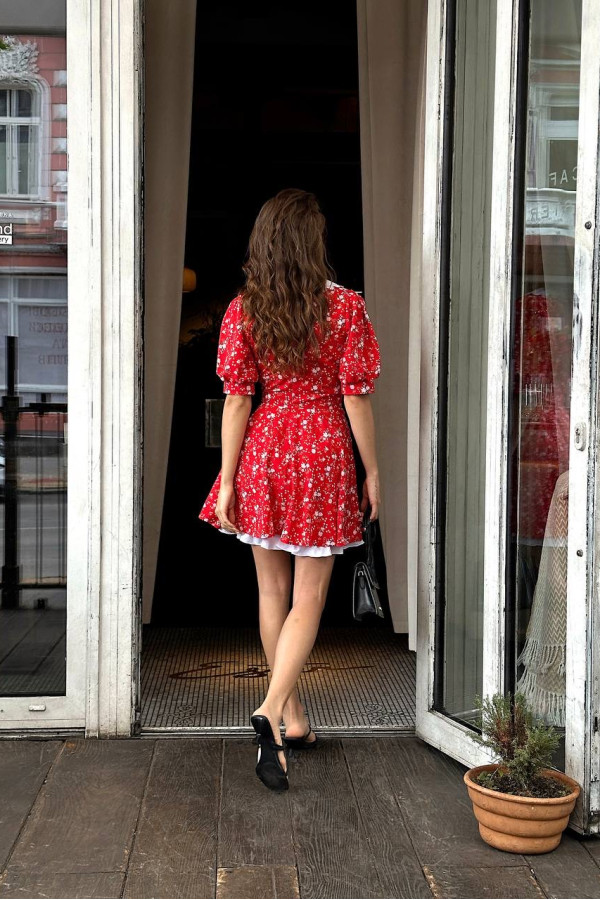 Сукня з шортиками червона 