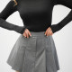 Спідниця-шорти сіра в смужку 