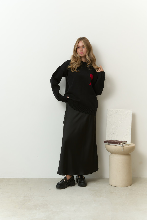 Спідниця міді чорна