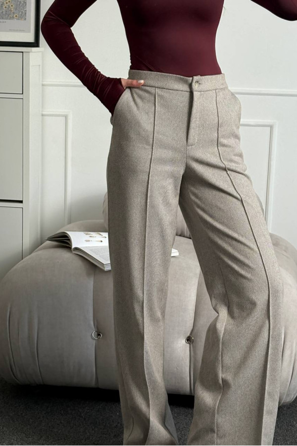 Брюки утеплені бежеві