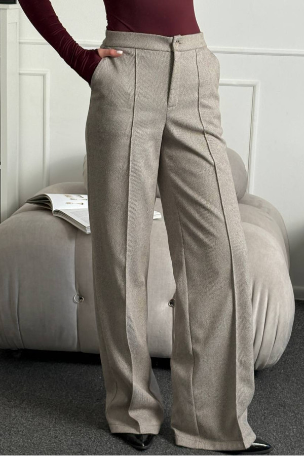 Брюки утеплені бежеві