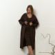 Набір з сукні та кардигану шоколадний