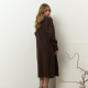 Набір з сукні та кардигану шоколадний