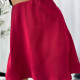 Коротка спідниця бордова