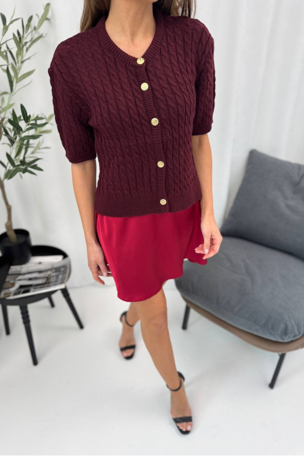 Коротка спідниця бордова