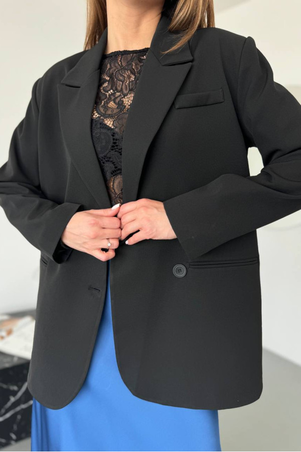 Піджак на підкладі та з плечиками чорний