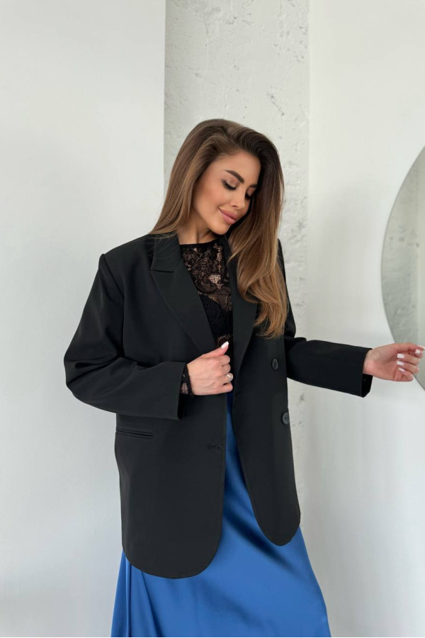 Піджак на підкладі та з плечиками чорний