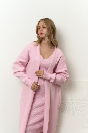 Набір з сукні та кардигану рожевий