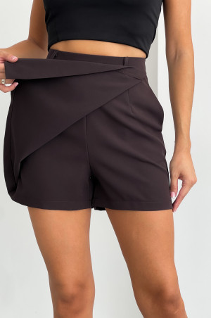 Юбка шорти  шоколадна