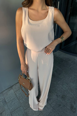 Легкі штани вільного крою бежеві 