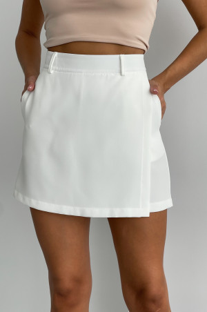 Юбка шорти молочна