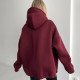 Худі базовий оверсайз бордо