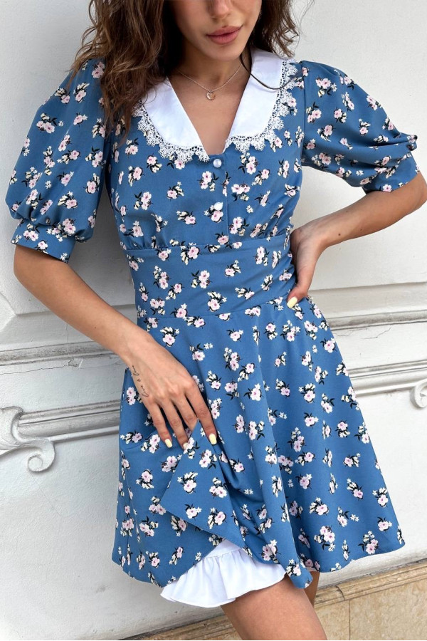 Сукня з шортиками блакитна