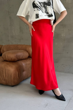 Спідниця міді червона