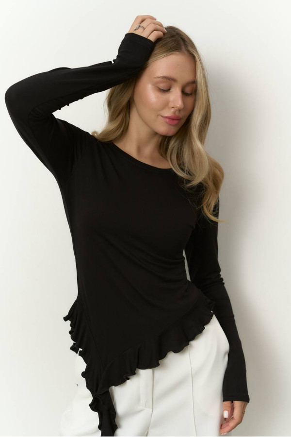 Базовий лонг чорного кольору медуза