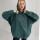 Худі unisex оверсайз смарагдове 
