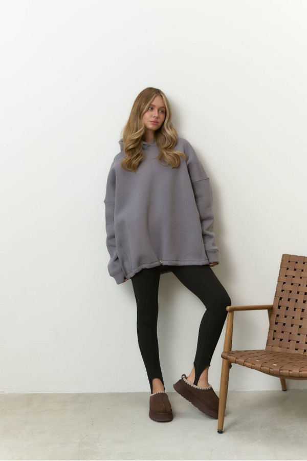 Худі Україна графіове з чорним надписом Unisex's