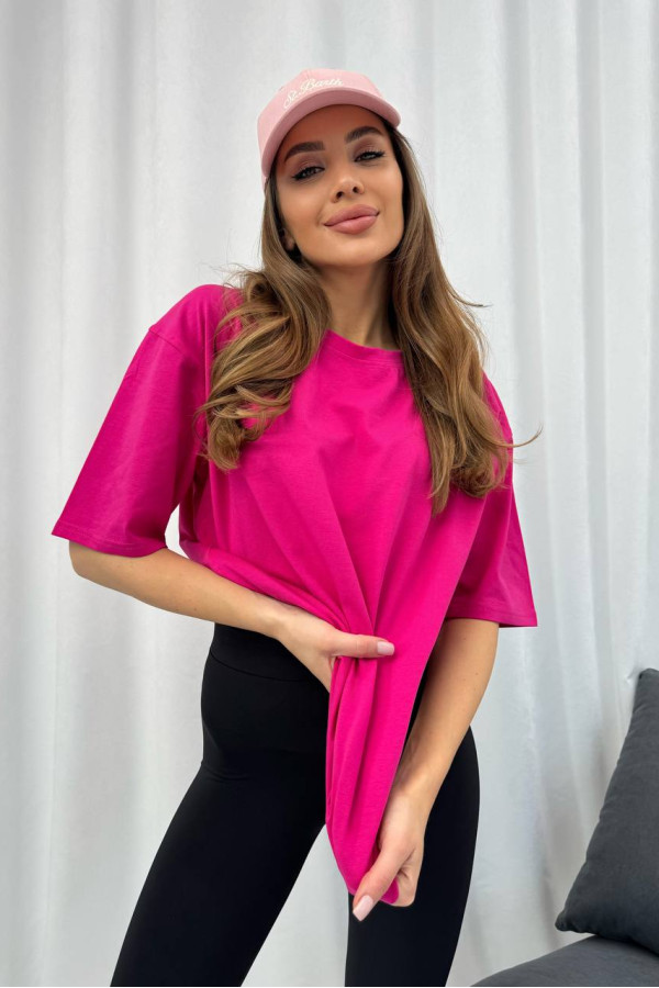 Футболка базова малинова 