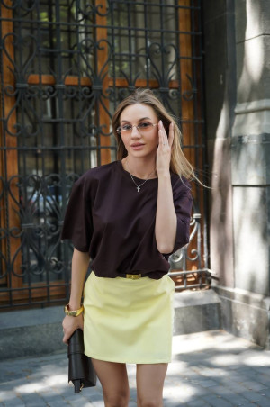 Юбка шорти ніжно жовта 