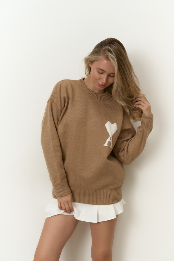Светр Ami бежевий 