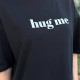 Футболка  Hug me  чорна