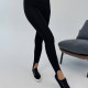 Лосини зі штрипками гладкі чорні