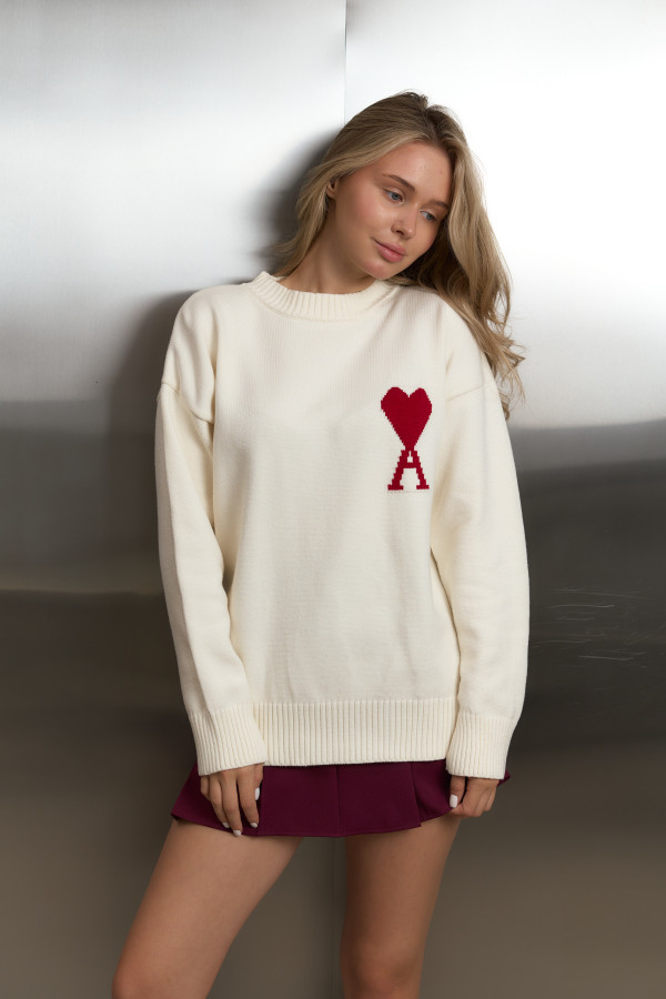 Светр Ami молочний