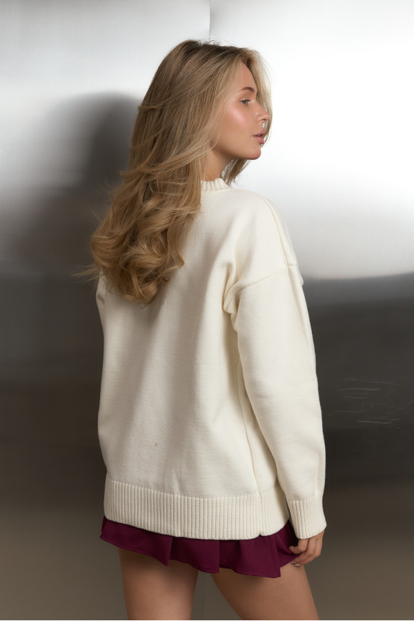 Светр Ami молочний