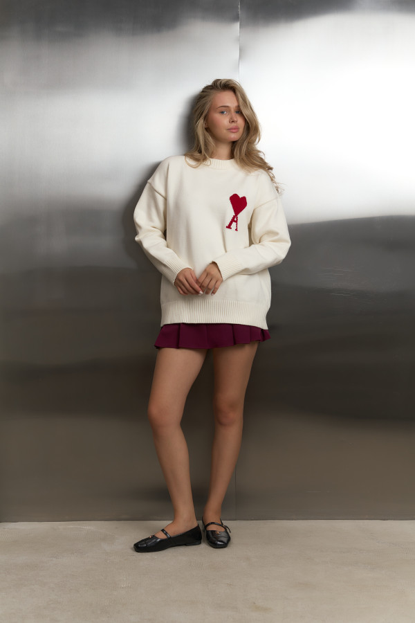 Светр Ami молочний