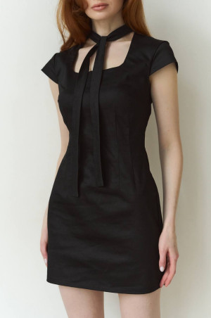 Сукня  в стилі бренду чорного кольору
