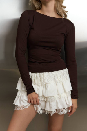 Базовий лонг шоколадного кольору 