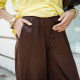 Штани сатинові шоколадні 