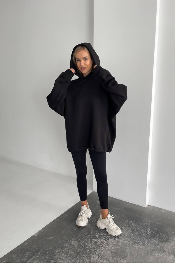 Худі базовий оверсайз чорне