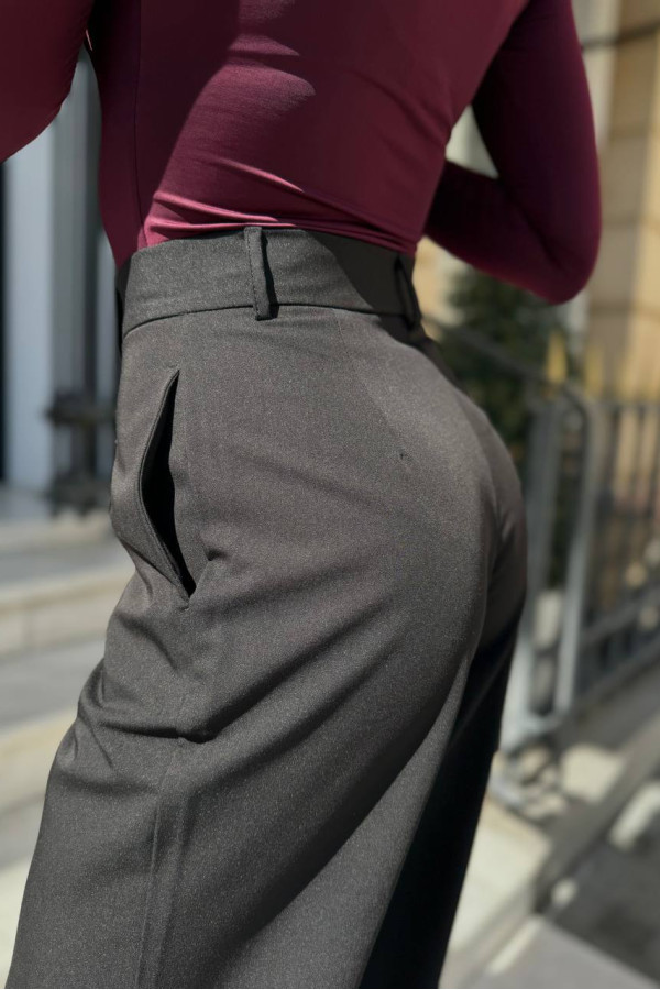 Брюки з запахом чорні 