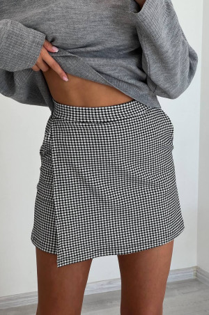 Юбка шорти  в гусячу лапку