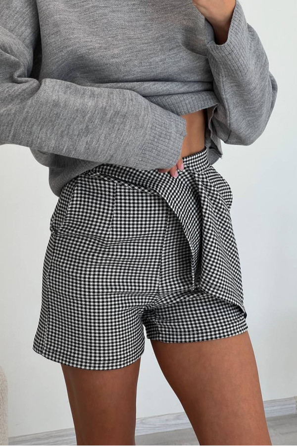 Юбка шорти  в гусячу лапку