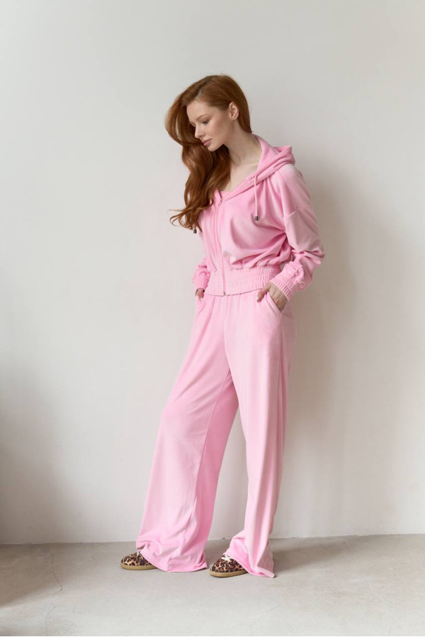 Костюм велюровий рожевий 