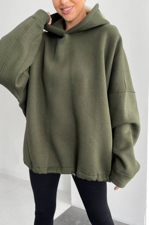 Худі Україна хакі з чорним надписом Unisex's