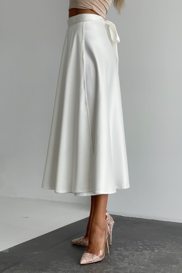 Спідниця міді молочна на запах