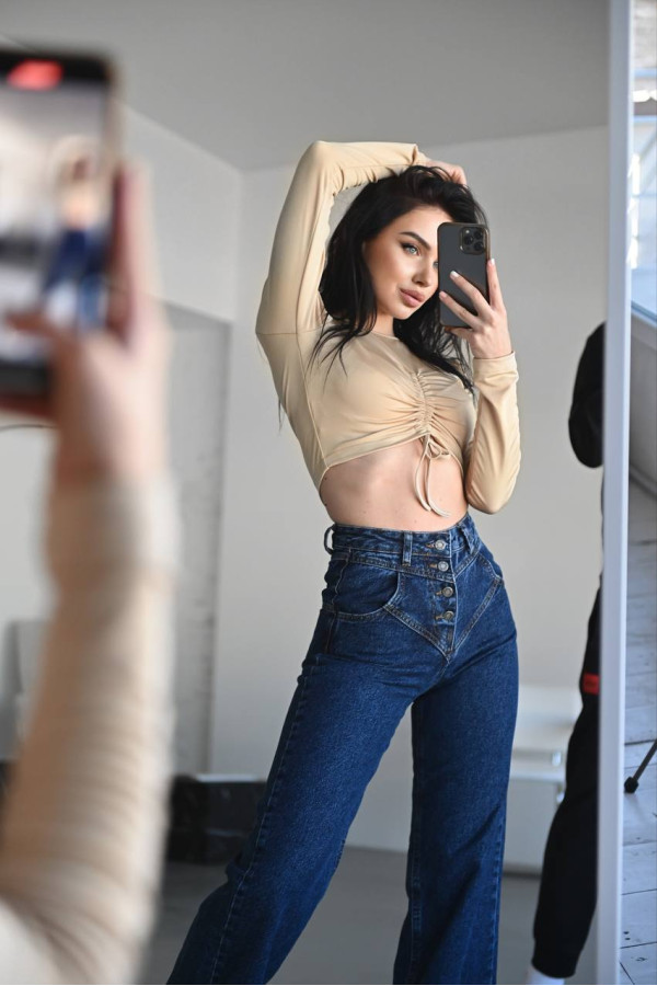 Лонг з затяжкою золотий