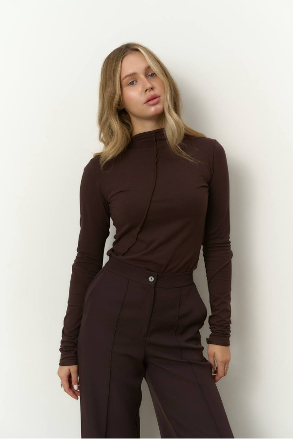 Брюки класичні шоколадні