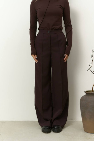 Брюки класичні шоколадні