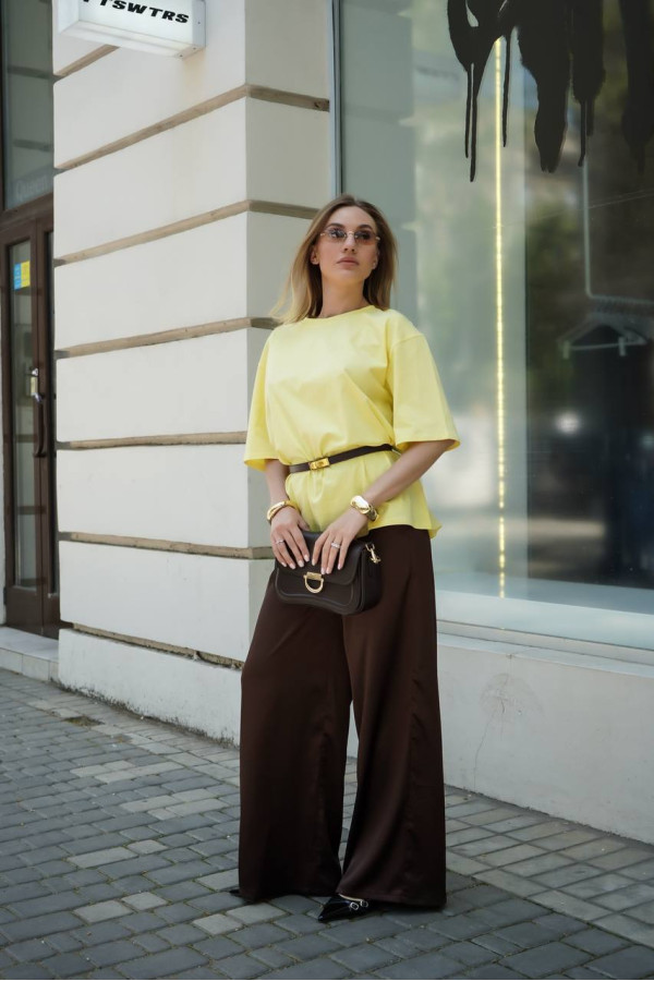 Футболка базова ніжно жовта 