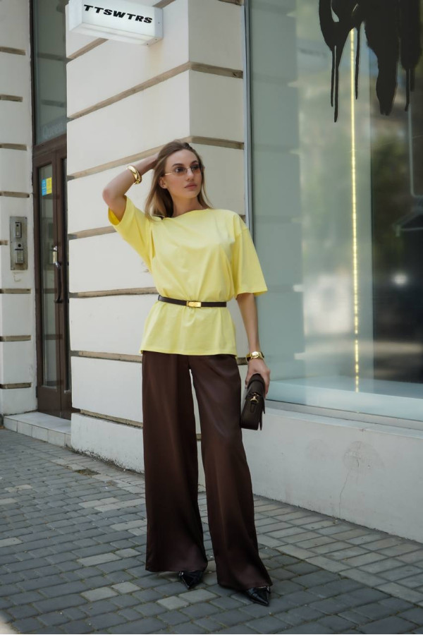 Футболка базова ніжно жовта 