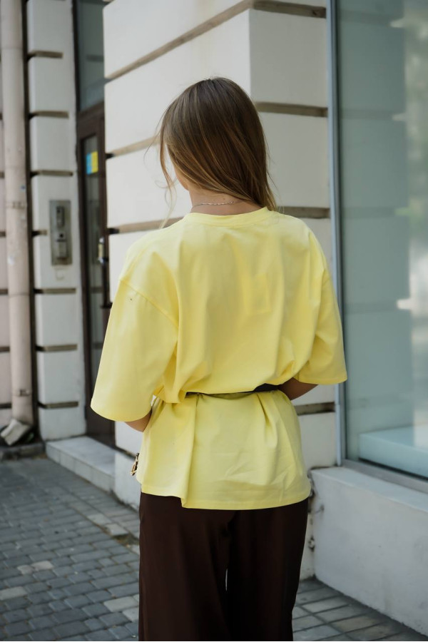 Футболка базова ніжно жовта 