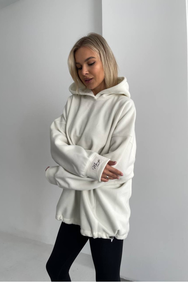 Худі unisex оверсайз молочне