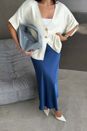 Кардиган в стилі бренду молочний