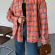 Сорочка фланелева оверсайз помаранчева 