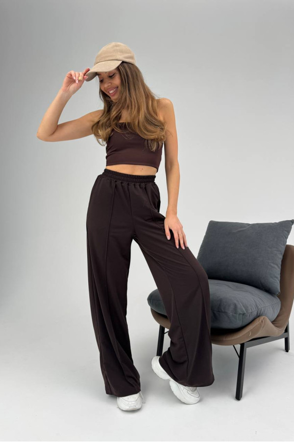 Спортивні брюки шоколадні