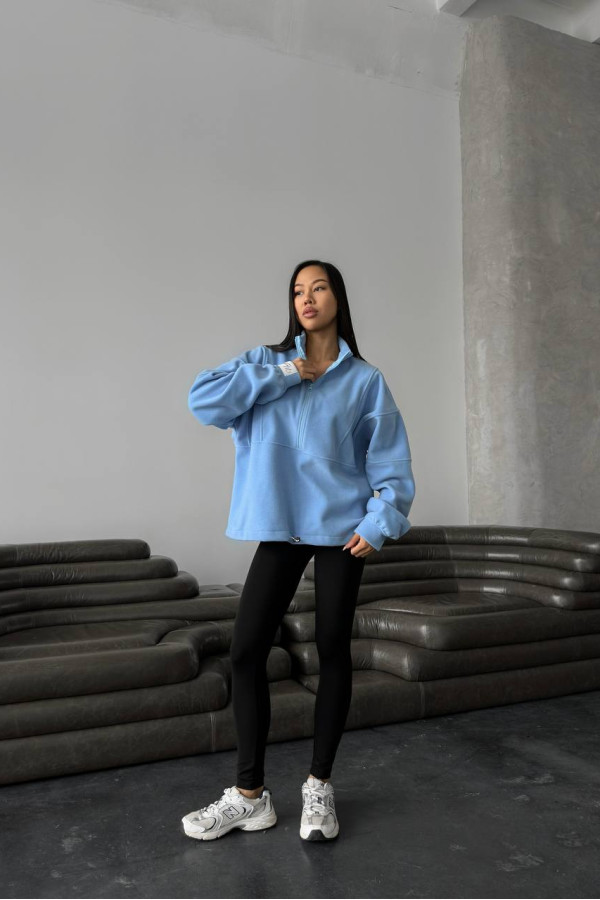 Кофта unisex блакитна